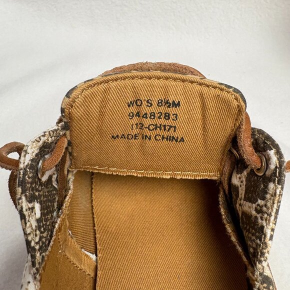 Sperry Top Sider Bahama Animal Print Sequined Boat Shoe Women’s Size 8.5 - Picture 3 of 9